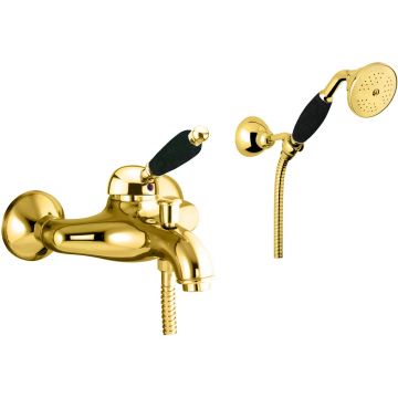 Смеситель для ванны Fiore (Фиоре) Imperial Black 89OO5104, золото
