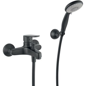 Смеситель для ванны Fiore (Фиоре) Kevon Black Matt 81NN1509, черный