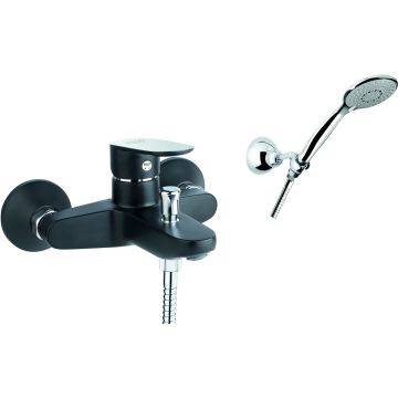 Смеситель для ванны Fiore (Фиоре) Kevon Chic 81BX8150, хром/черный