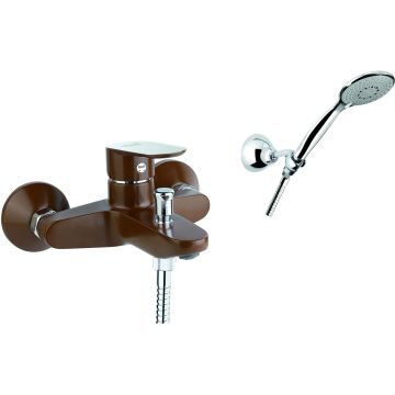 Смеситель для ванны Fiore (Фиоре) Kevon Chic 81MX8150, хром/коричневый