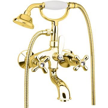 Смеситель для ванны Fiore (Фиоре) Margot Sky (Swarovski) 01OO0600, золото