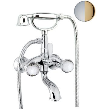 Смеситель для ванны Fiore (Фиоре) Xt Sky (Swarovski) 17CO0610, хром/золото