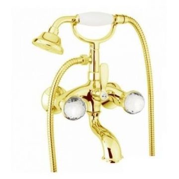 Смеситель для ванны Fiore Xt Sky (Swarovski) 17OO0600, золото