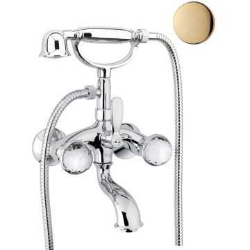 Смеситель для ванны Fiore (Фиоре) Xt Sky (Swarovski) 17OO0610, золото