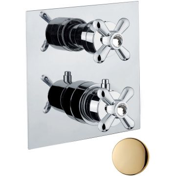 Смеситель для душа (термостат) Fiore (Фиоре) Margot Sky (Swarovski) 01OO0936, золото