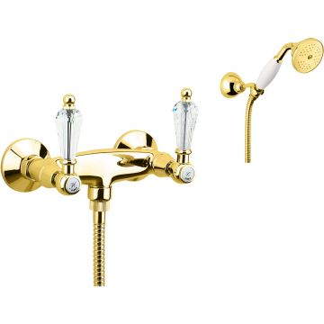 Смеситель для душа Fiore (Фиоре) Gioielli (Swarovski) 08OO0602, золото