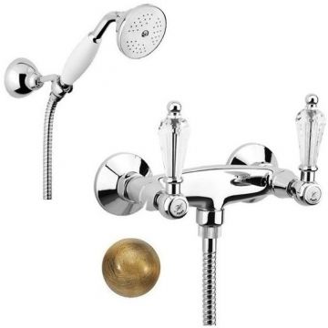 Смеситель для душа Fiore Gioielli (Swarovski) 08ZZ0602, бронза