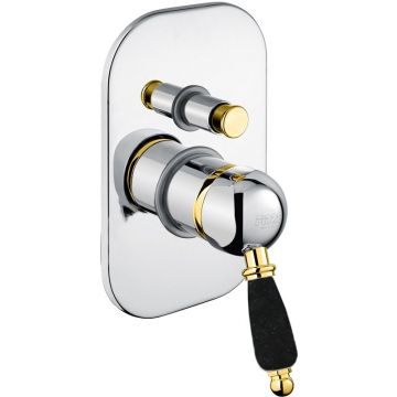 Смеситель для душа Fiore (Фиоре) Imperial Black 89CO5134, хром/золото