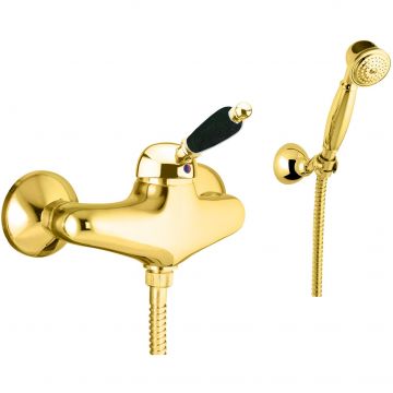 Смеситель для душа Fiore (Фиоре) Imperial Black 89OO5127, золото