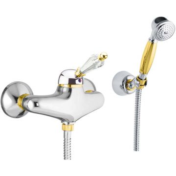 Смеситель для душа Fiore (Фиоре) Imperial- Sky (Swarovski) 82CO5127, хром/золото