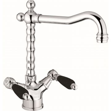 Смеситель для кухни Fiore (Фиоре) Coloniale Black 22CR0625, хром