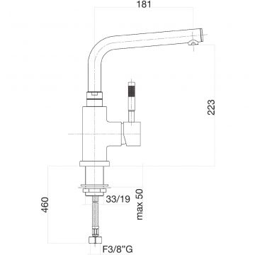 Смеситель для кухни Fiore Xenon 44CR5490, хром