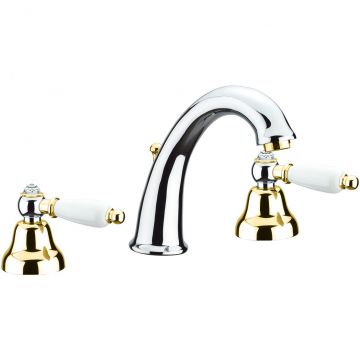 Смеситель для раковины Fiore (Фиоре) Coloniale Sky (Swarovski) 03CO0628, хром/золото