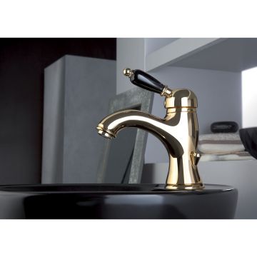 Смеситель для раковины Fiore (Фиоре) Imperial Black 89OO5221, золото