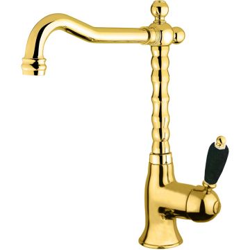 Смеситель для раковины Fiore (Фиоре) Imperial Black 89OO5225, золото