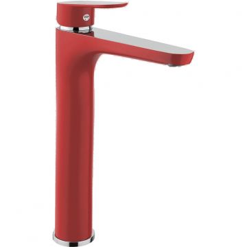 Смеситель для раковины Fiore (Фиоре) Kevon Chic 81RX8119, хром/красный