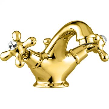 Смеситель для раковины Fiore (Фиоре) Margot Sky (Swarovski) 01OO0622, золото