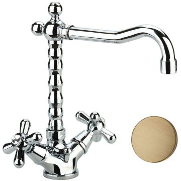 Смеситель для раковины Fiore (Фиоре) Margot Sky (Swarovski) 01ZZ0625, бронза