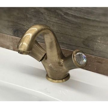 Смеситель для раковины Fiore (Фиоре) Venere Sky (Swarovski) 13ZZ0622, бронза