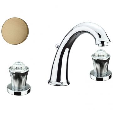 Смеситель для раковины Fiore (Фиоре) Venere Sky (Swarovski) 13ZZ0628, бронза