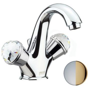 Смеситель для раковины Fiore Xt Sky (Swarovski) 17CO0623, хром/золото