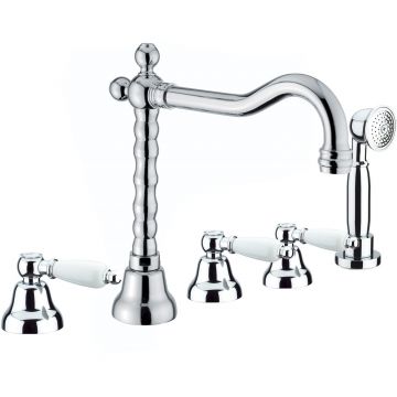Смеситель на борт ванны Fiore (Фиоре) Coloniale 02CR0607, хром