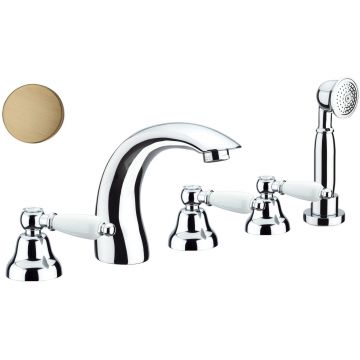 Смеситель на борт ванны Fiore (Фиоре) Coloniale 02ZZ0608, бронза