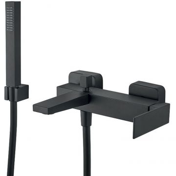 Смеситель на борт ванны Fiore (Фиоре) Kube 100NN8552, черный