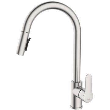 Смеситель Iddis (Иддис) для кухни с выдвижным изливом сталь Cuba CUBSTP0i05