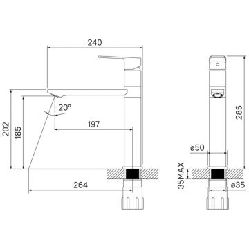 Смеситель Iddis для кухни Edifice песок ED3PBSGi05