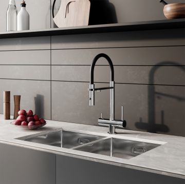 Смеситель Iddis (Иддис) для кухни с фильтром и гибким изливом хром Ace ACESBFFi05