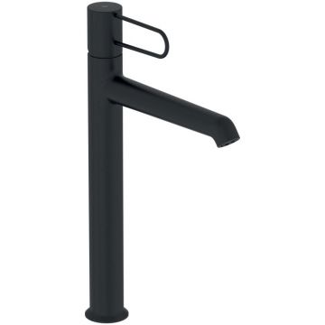 Смеситель для раковины Jacob Delafon (Якоб Делафон) ODEON RIVE GAUCHE (E21030-BL-BL) высокий корпус черный, ручка черная
