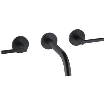 Смеситель для раковины со скрытой частью Kludi (Клуди) Nova Forte черный 201443915