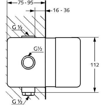 Внутреняя часть смесителя для ванны и душа (скрытого монтажа) Kludi (Клуди) 38624N