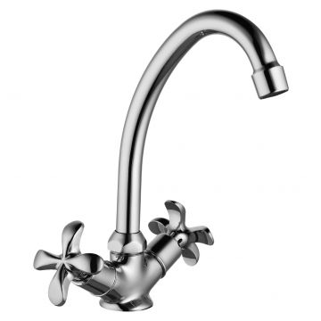 Смеситель для кухонных моек Lemark (Лемарк) Flora хром (LM0104C)