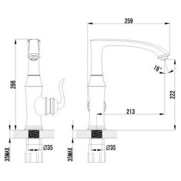 Смеситель для кухни Lemark Brava золотистый (LM4705G)