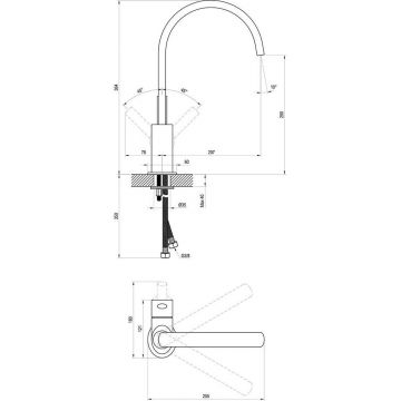 Смеситель для раковины Ravak (Равак) Freedom FM 016.00 (X070090) без донного клапана, хром