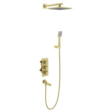 Душевая система для ванн, для душа Timo Tetra-thermo золото, матовый (SX-0199/17SM)