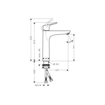 Смеситель для раковин Hansgrohe Focus хром (31518000)