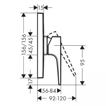 Смеситель для душа Hansgrohe (Хансгрое) Metropol Classic хром 31365000
