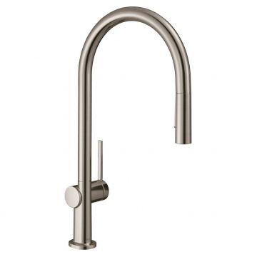 Смеситель для кухни Hansgrohe (Хансгрое) Talis M54 с выдвижным душем, 2jet, sBox 72801800, под сталь