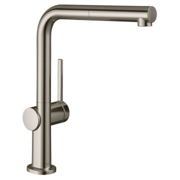 Смеситель для кухни Hansgrohe Talis M54 с выдвижным изливом, 1jet, sBox 72809800, под сталь