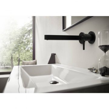 Смеситель для раковины Hansgrohe Finoris (76050670) скрытого монтажа, черный хром матовый