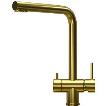 Смеситель для кухни Granula (Гранула) Kitchen Space золото сатин 7011