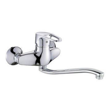 Смеситель для ванны универсальный однорычажный Potato (Потато) Хром (P4621)