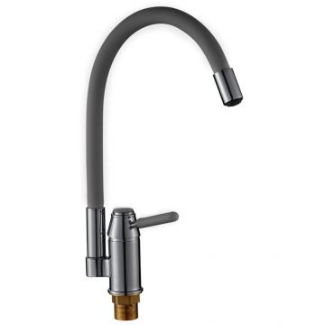 Смеситель сборный для кухни Potato (Потато) P58233х19 хром/серый