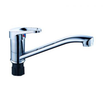 Смеситель для кухни с длинным изливом Эверест (Everest) Хром (B49-028)