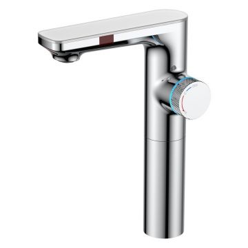 Смеситель для раковины BERGES (БЕРГЕС) MORANS сенсорный, с термостатом, хром глянцевый 76003