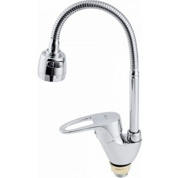 Смеситель для кухни Fauzt (Фауцт) FZs-811-126 гибкий излив тип См-МОЦБА, хром