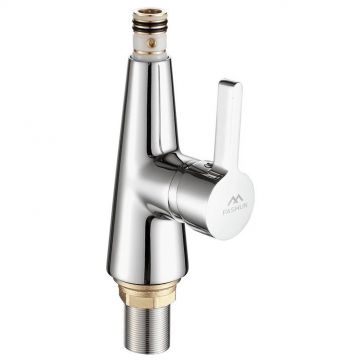 Смеситель для кухни Fashun (Фашун) с гибким изливом (A4153+B05) хром,зеленый